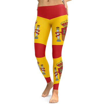 Spanische Flaggen Leggings H414