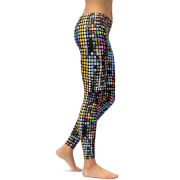 Emoji Leggings in Deutsch: Emojilegings H336