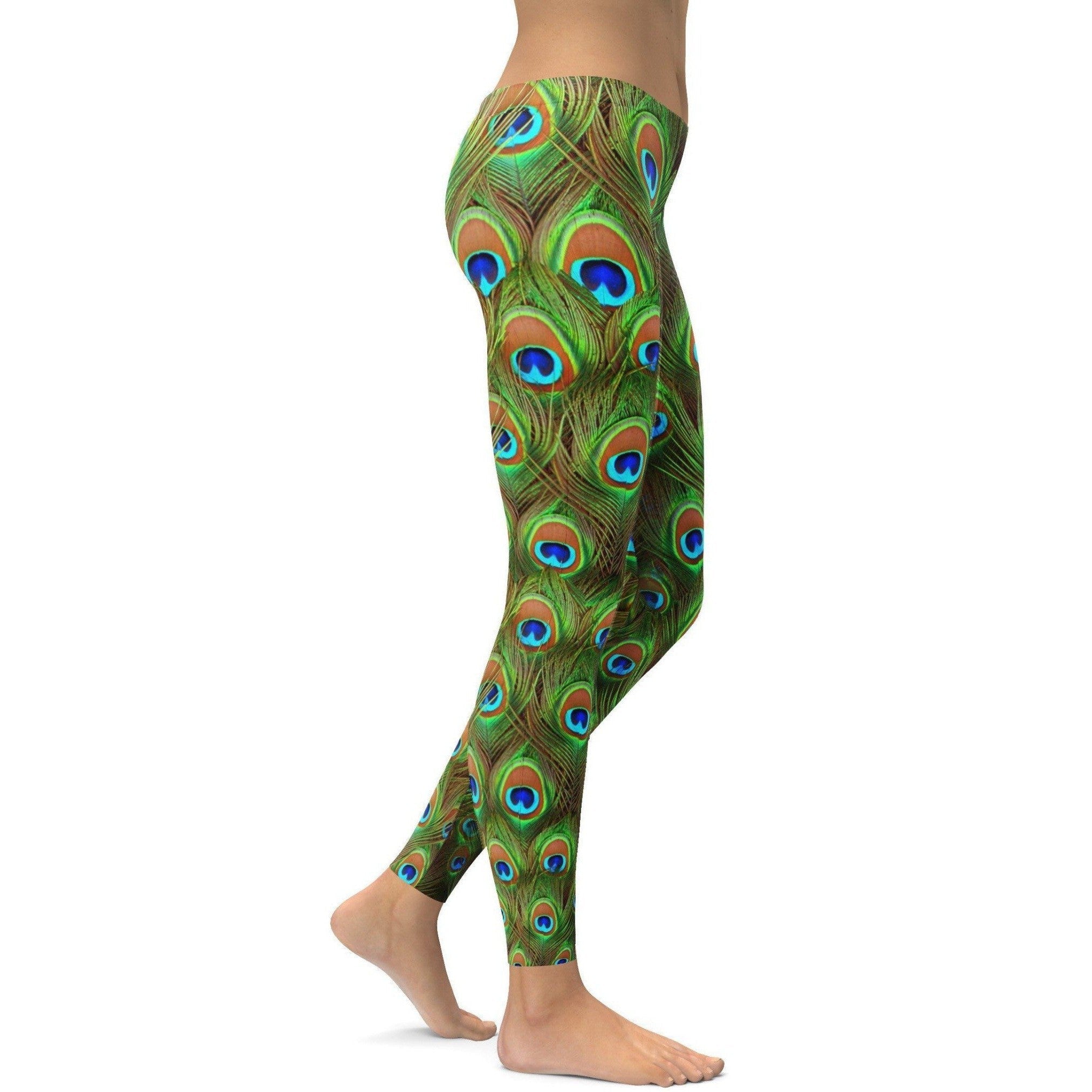 Pfauenfedern Leggings U670