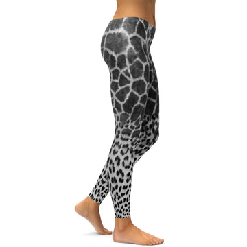 Giraffen- und Leopardenhaut-Leggings E517