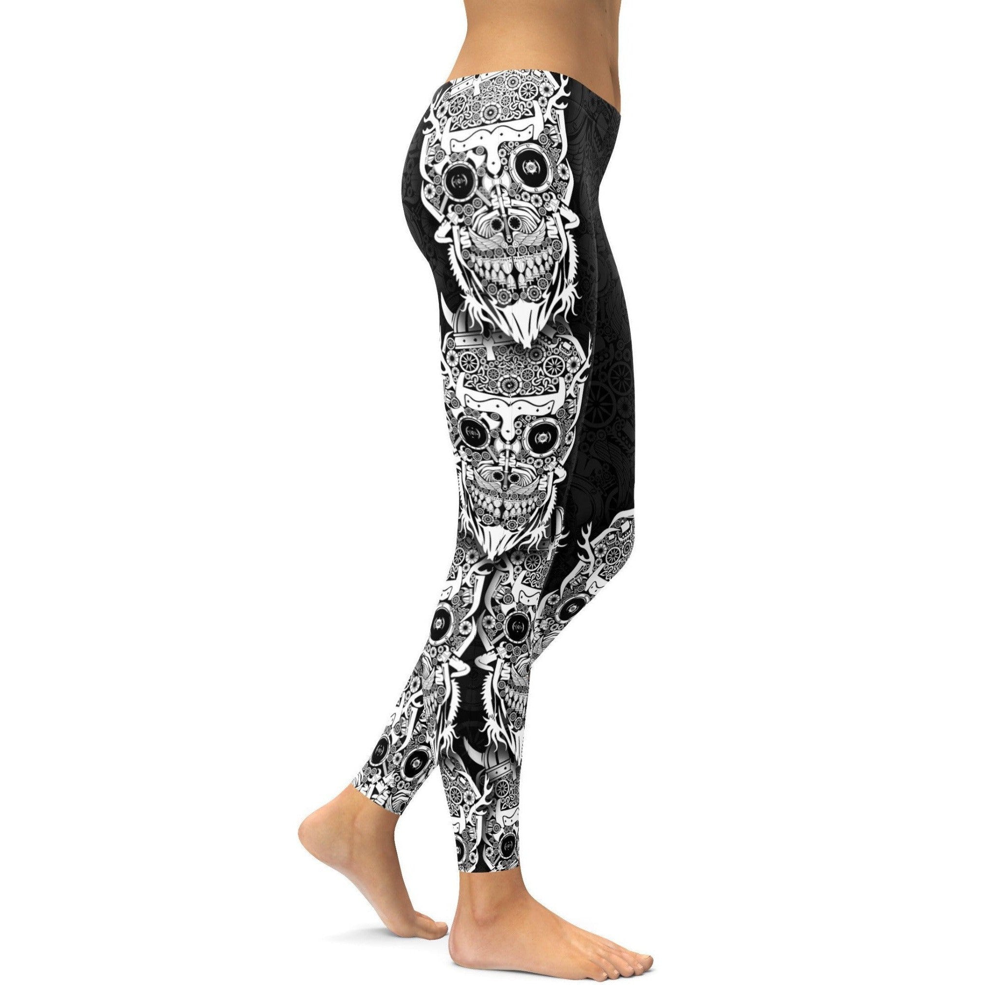 Vikings Schädel Leggings A593