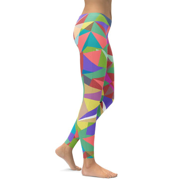 Bunte Mosaik Leggings H616