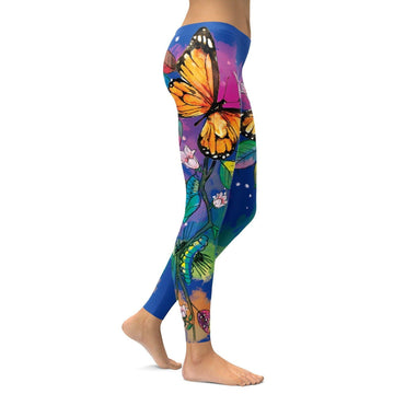 Blaue Metamorphose Leggings G217