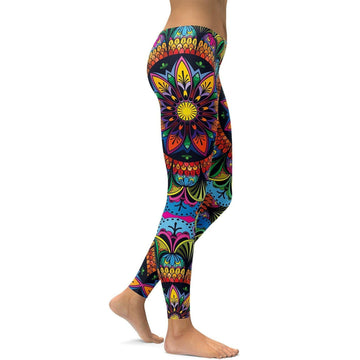 Bunte Mandala Leggings L607
