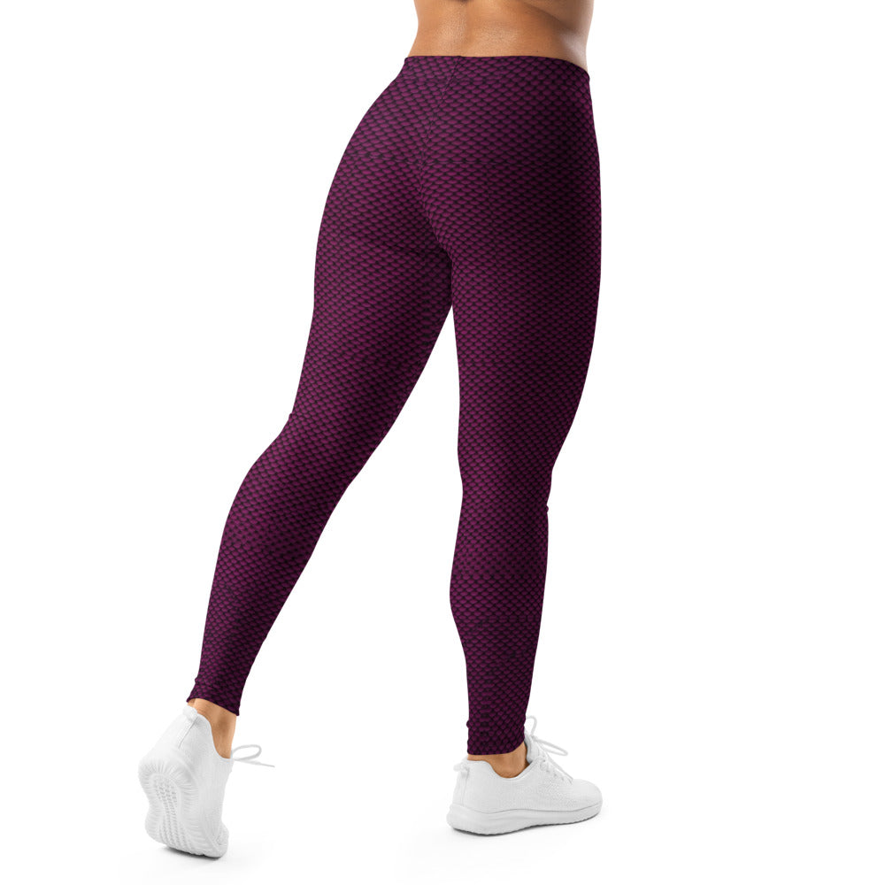 Personalisierte Damen Sportleggings Weihnachten Merry Christmas Design Weinrot Wabenmuster Fitness Leggings V302