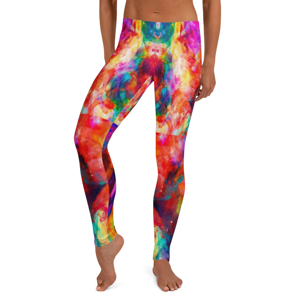 Personalisierte Damen Sportleggings Bunt Abstrakt Yoga Fitness Leggings Farbwirbel-Muster O767