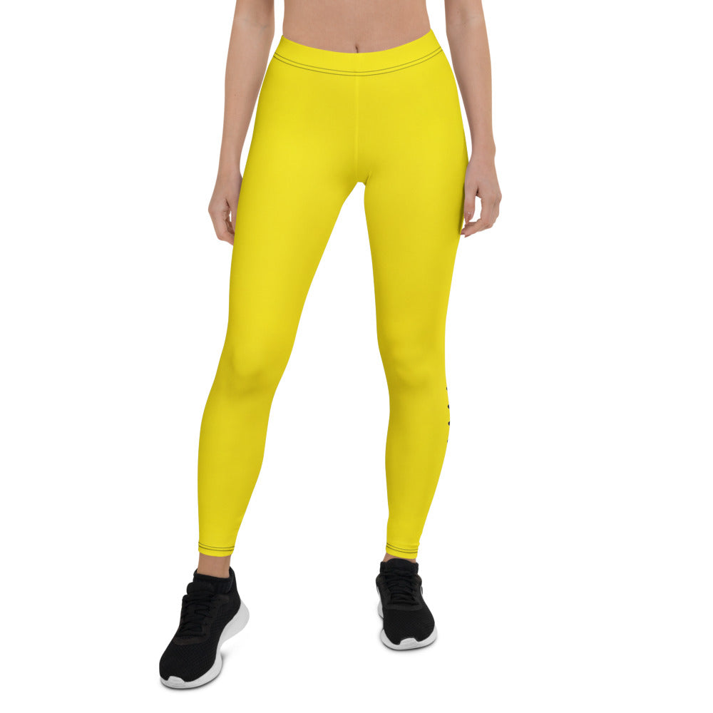 Personalisierte Damen Sportleggings Gelb Softball Baseball Design Fitness Yoga Hose Z431