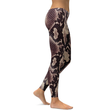 Anaconda-Schlangenhaut Leggings W207